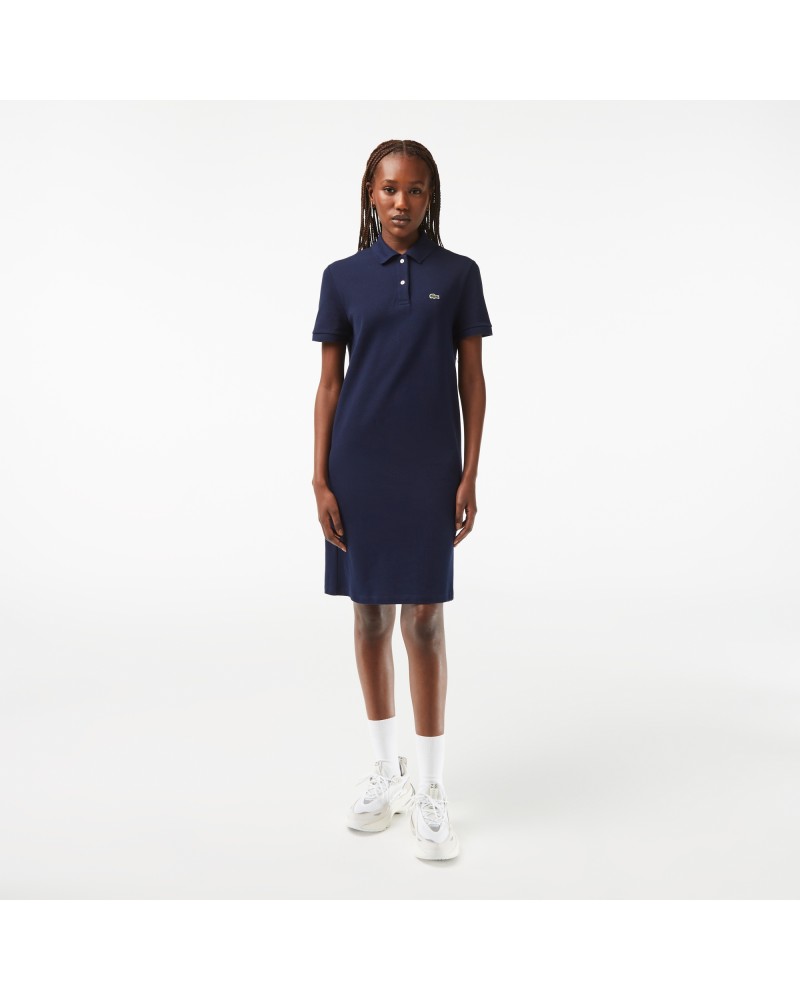 Robe polo femme Lacoste en petit piqué souple