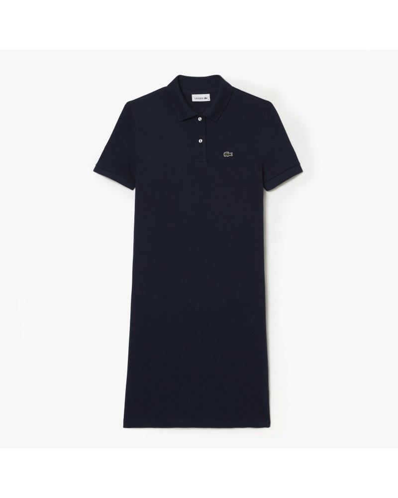 Robe polo femme Lacoste en petit piqué souple