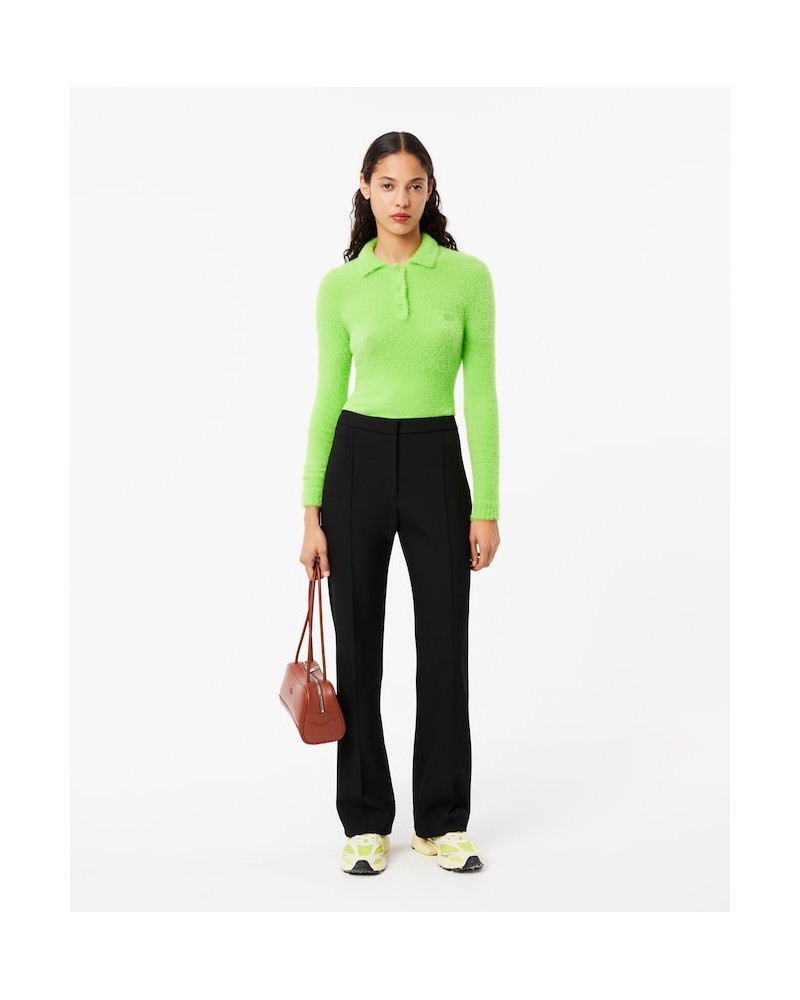 Pantalon taille haute coupe flare