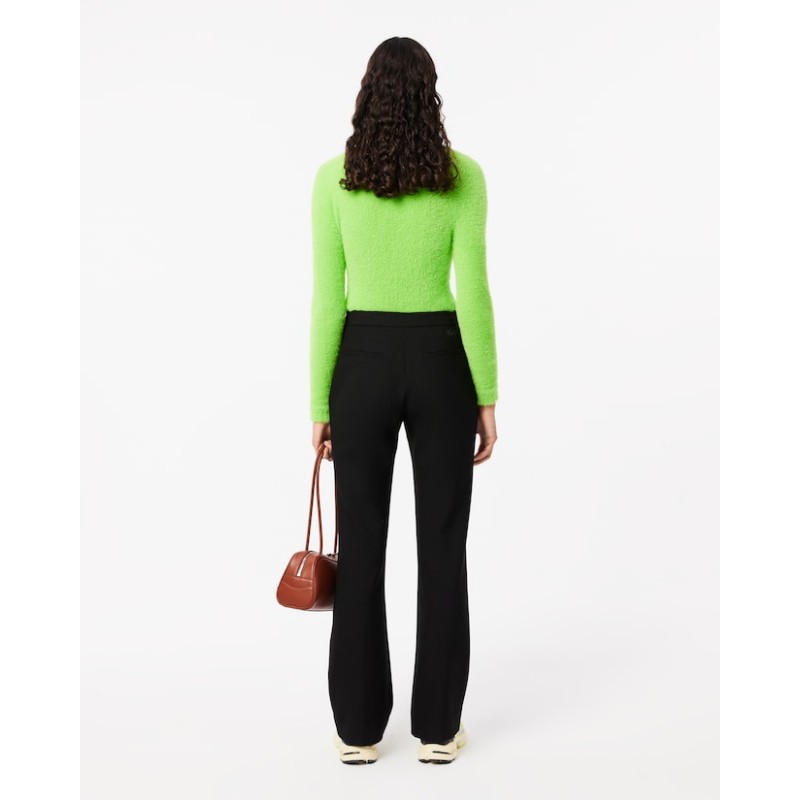 Pantalon taille haute coupe flare