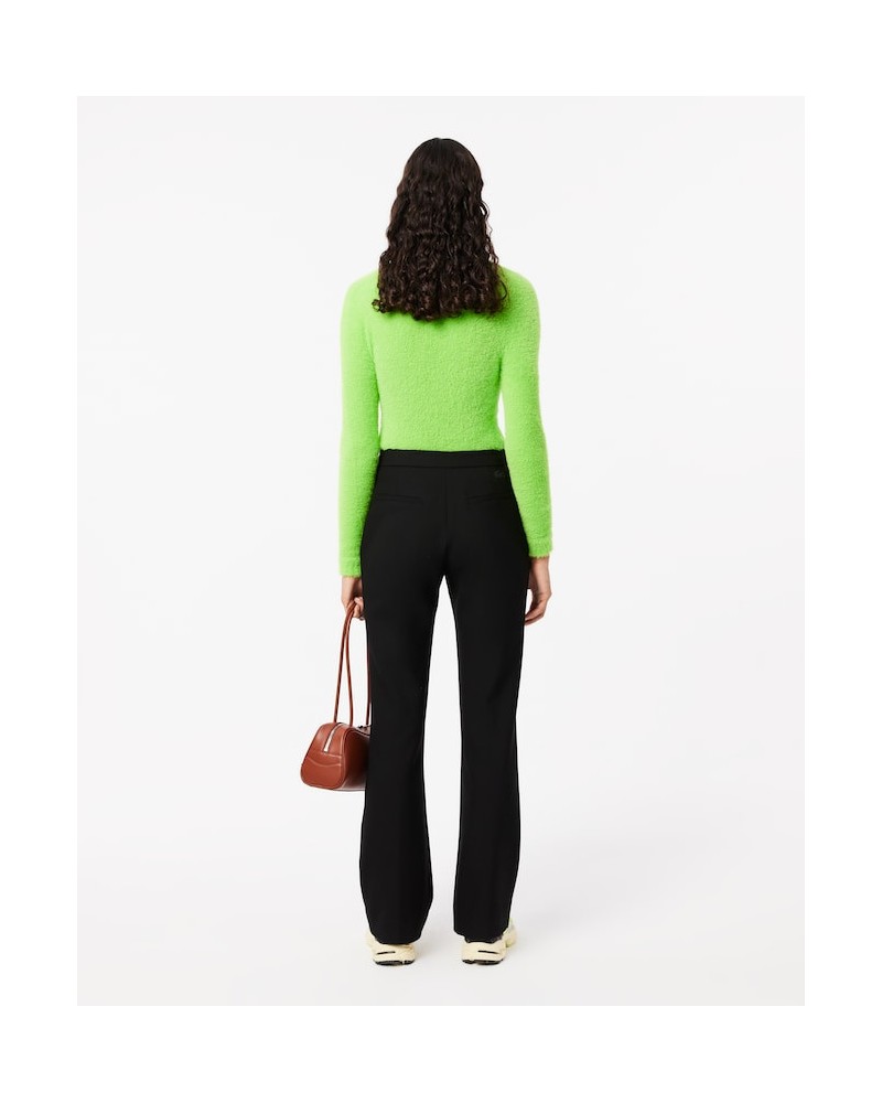 Pantalon taille haute coupe flare