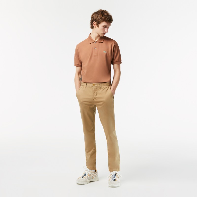 Pantalon chino slim fit en coton stretch biologique