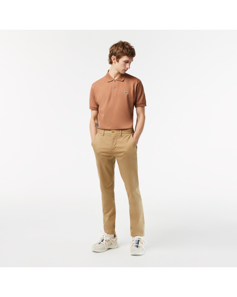 Pantalon chino slim fit en coton stretch biologique