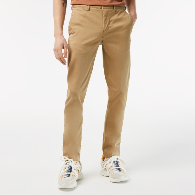 Pantalon chino slim fit en coton stretch biologique