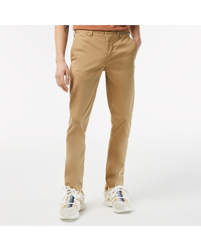 Pantalon chino slim fit en coton stretch biologique