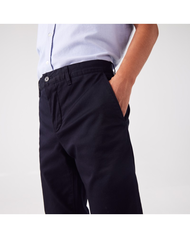 Pantalon chino slim fit en coton stretch biologique