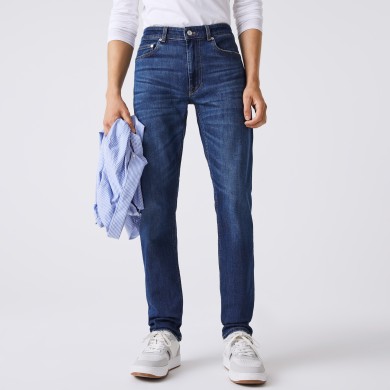 Jean slim fit en denim de coton stretch