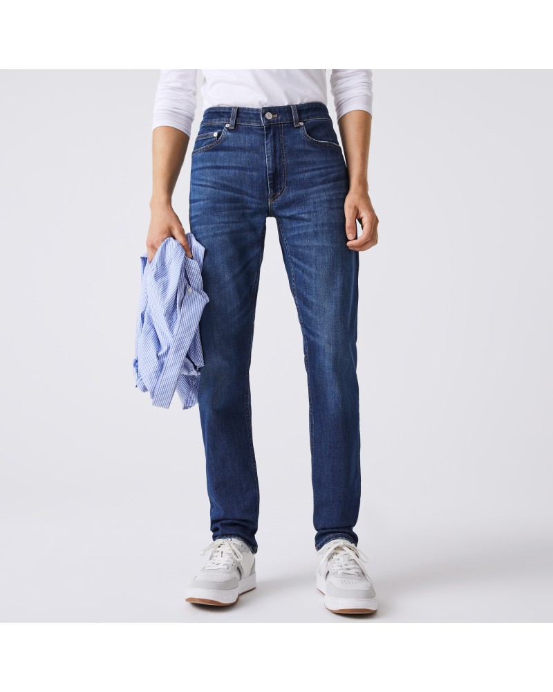 Jean slim fit en denim de coton stretch