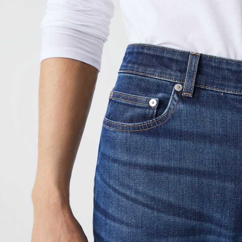 Jean slim fit en denim de coton stretch