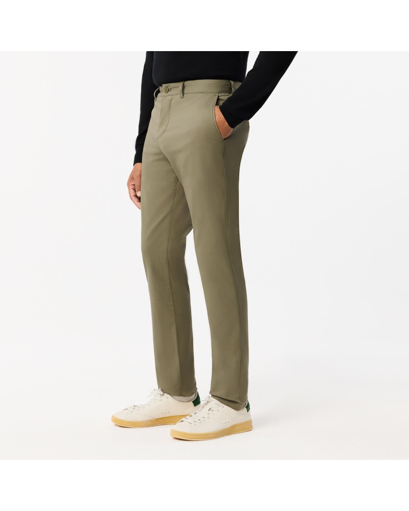 Pantalon chino slim en coton stretch