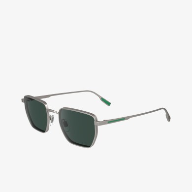 Lunettes de soleil Retro carrées en métal