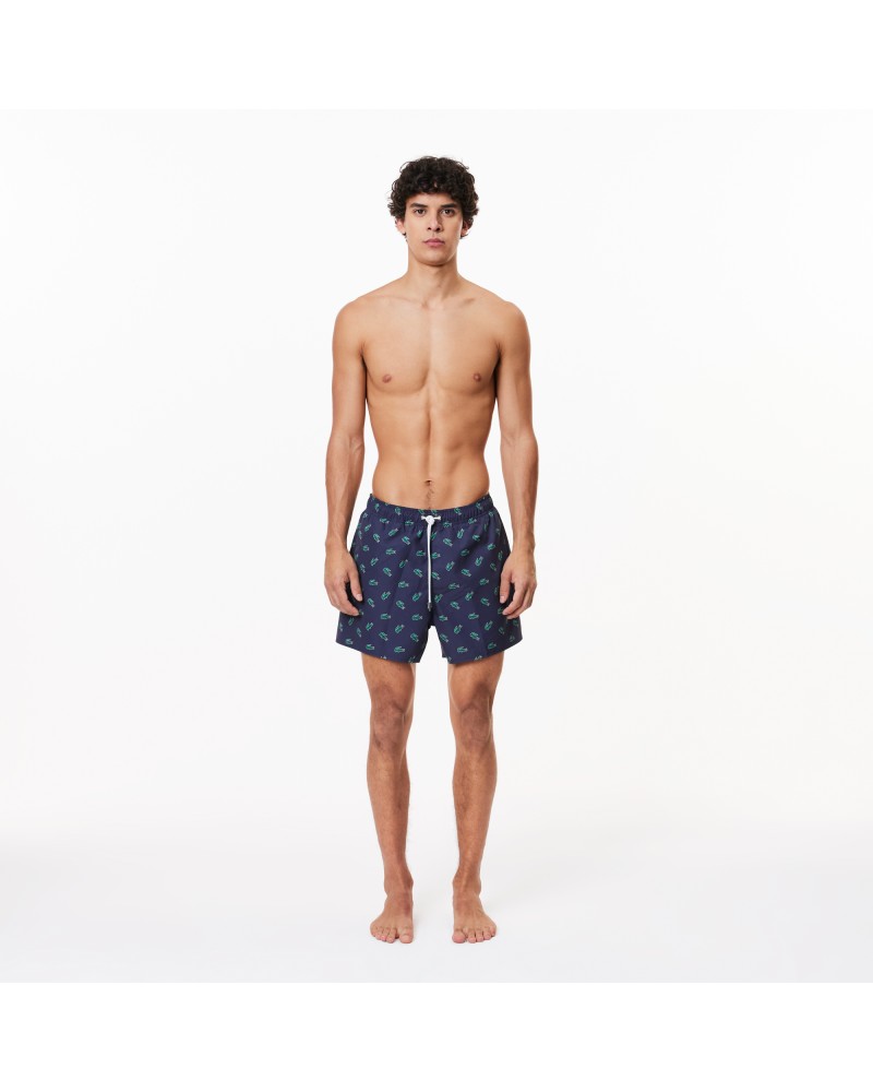 Short de bain avec imprimé crocodile