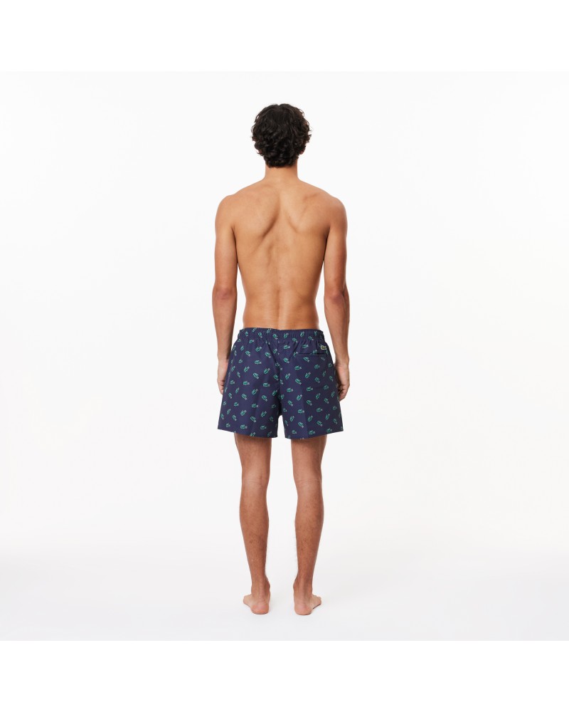Short de bain avec imprimé crocodile