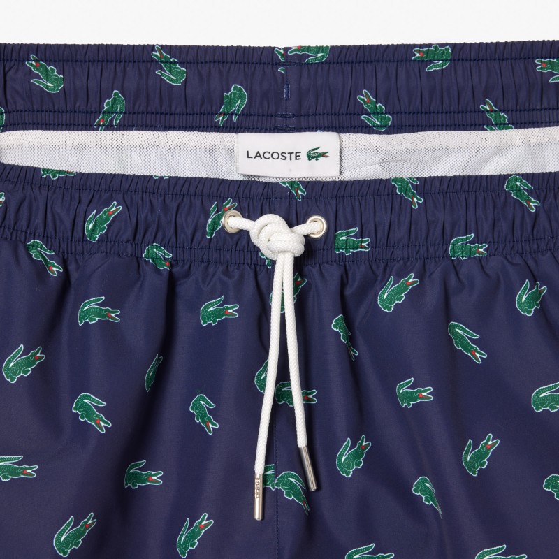 Short de bain avec imprimé crocodile