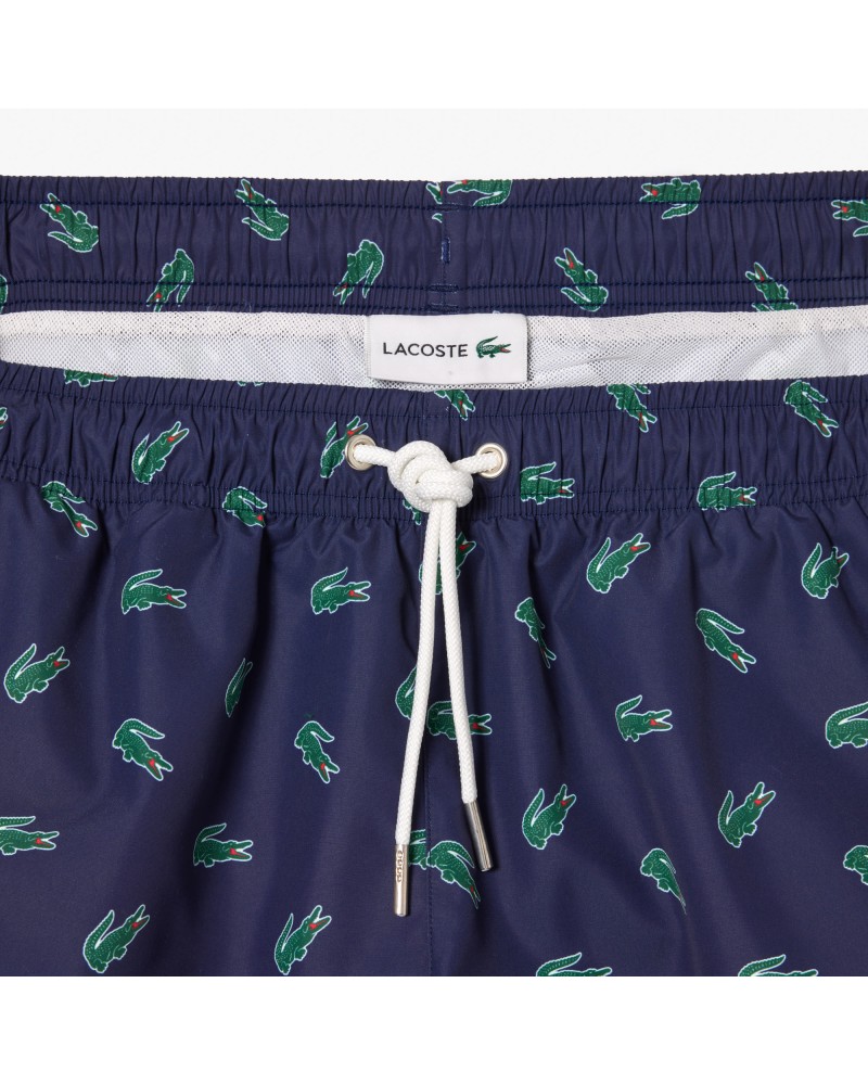 Short de bain avec imprimé crocodile