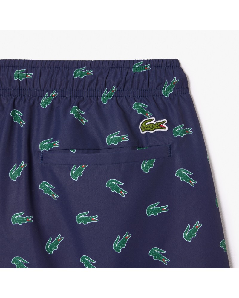 Short de bain avec imprimé crocodile