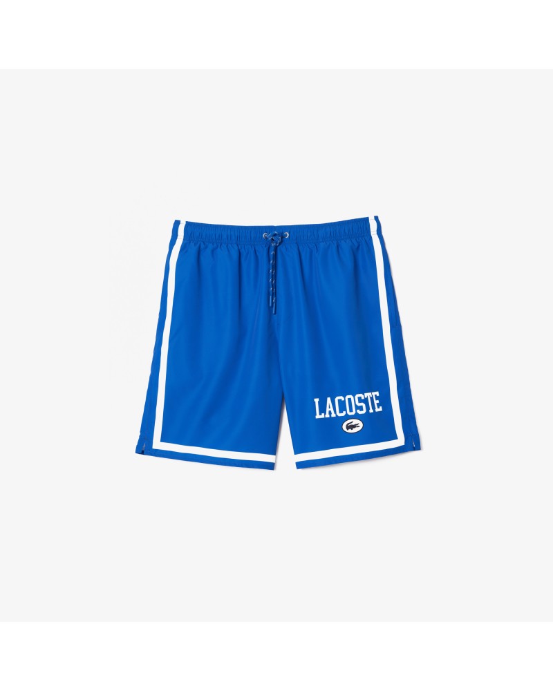 Short de bain long imprimé Lacoste