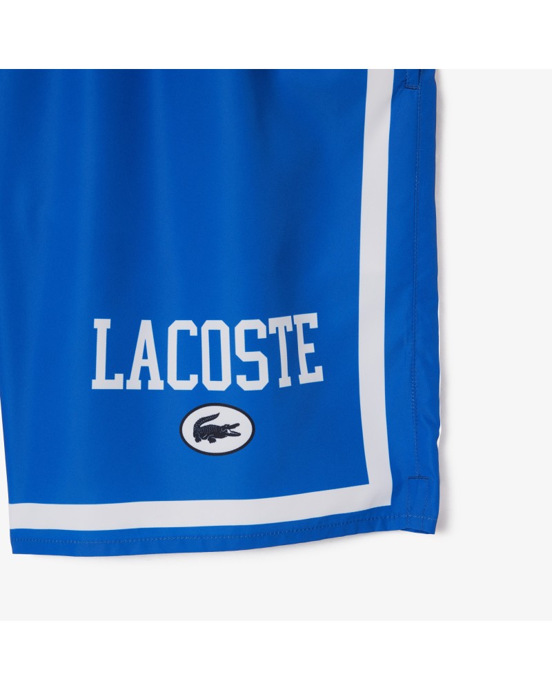 Short de bain long imprimé Lacoste