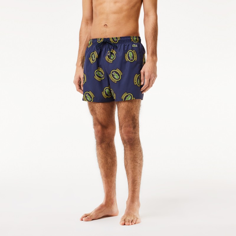 Short de bain court imprimé