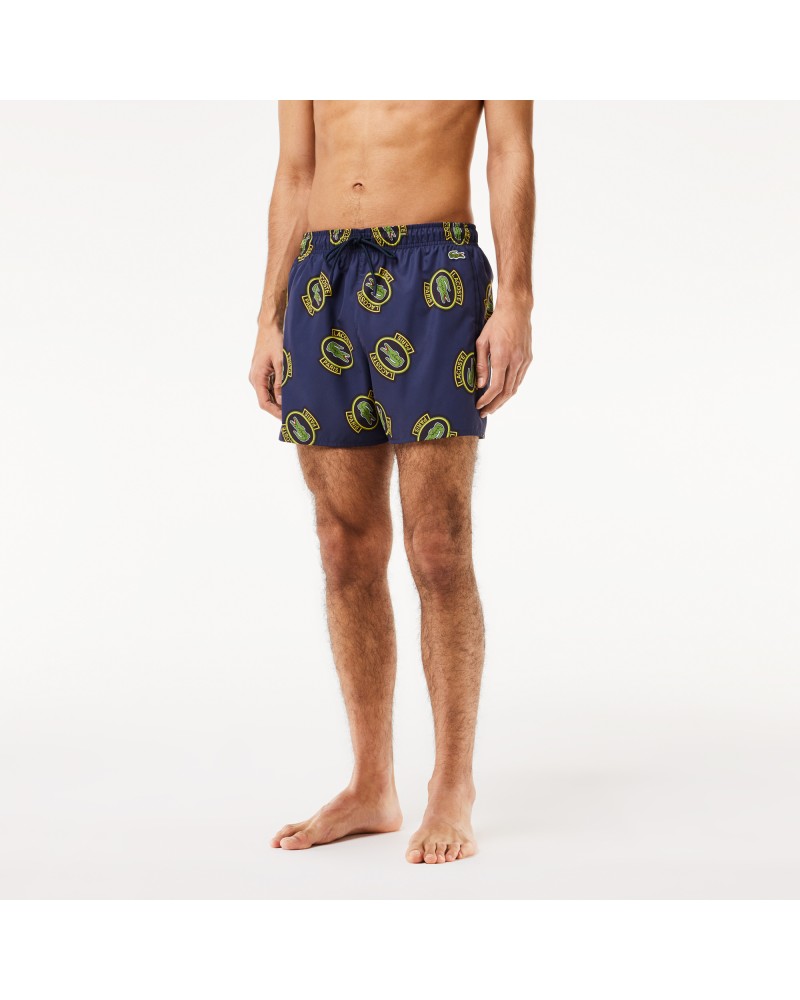 Short de bain court imprimé