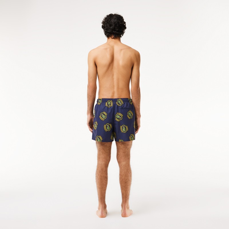 Short de bain court imprimé