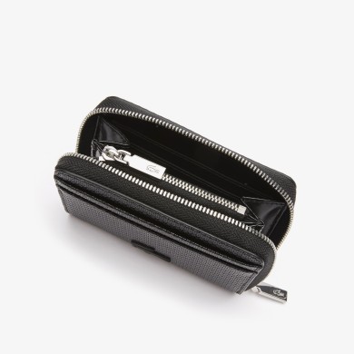 Petit porte-monnaie unisexe Chantaco zippé en cuir premium