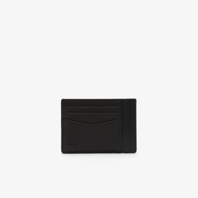 Porte-cartes homme Lacoste Chantaco en cuir de vachette