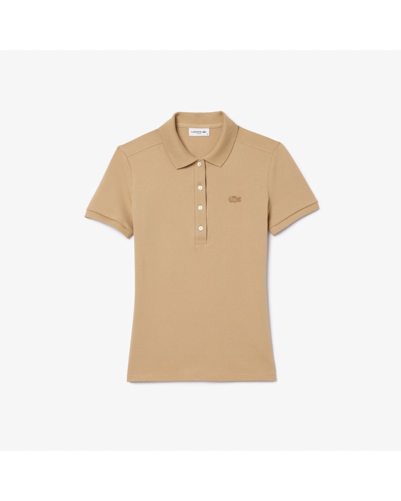 Polo L.12.D slim fit en mini piqué stretch