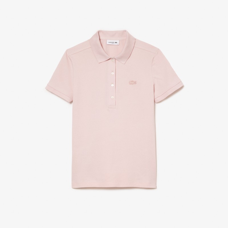 Polo L.12.D slim fit en mini piqué stretch