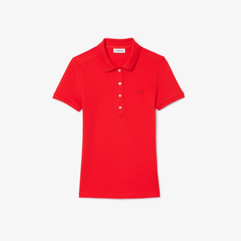 Polo L.12.D slim fit en mini piqué stretch