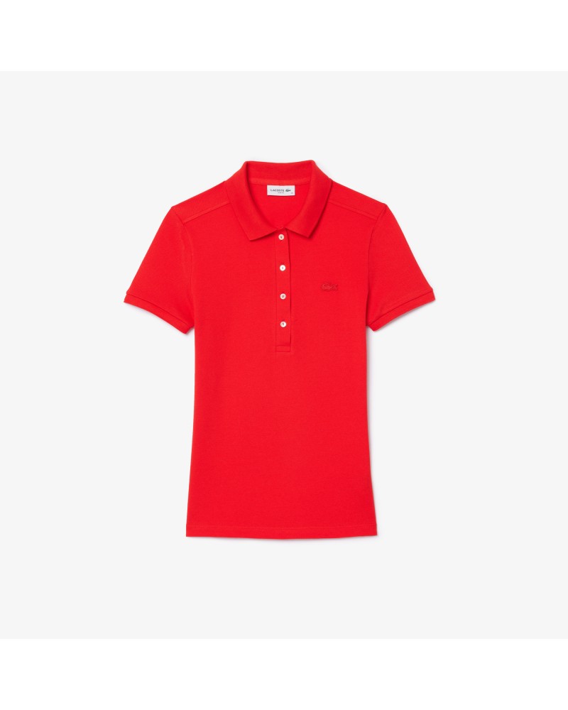 Polo L.12.D slim fit en mini piqué stretch