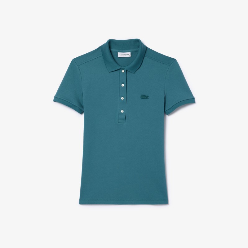 Polo L.12.D slim fit en mini piqué stretch