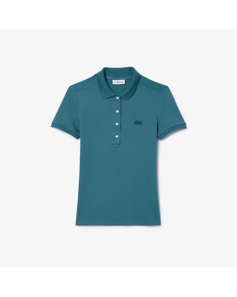 Polo L.12.D slim fit en mini piqué stretch