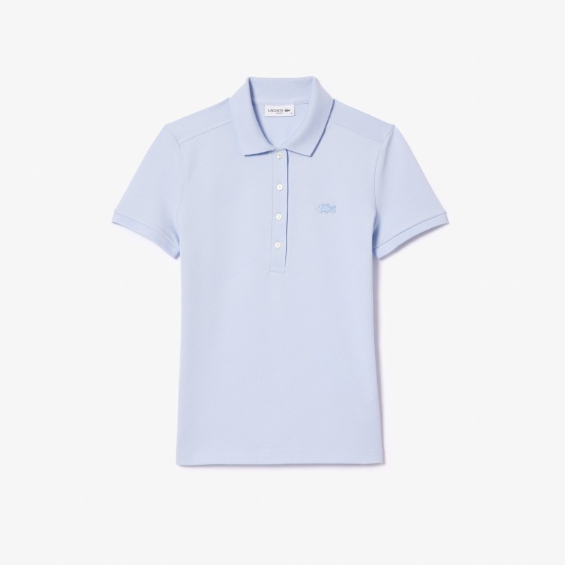 Polo L.12.D slim fit en mini piqué stretch