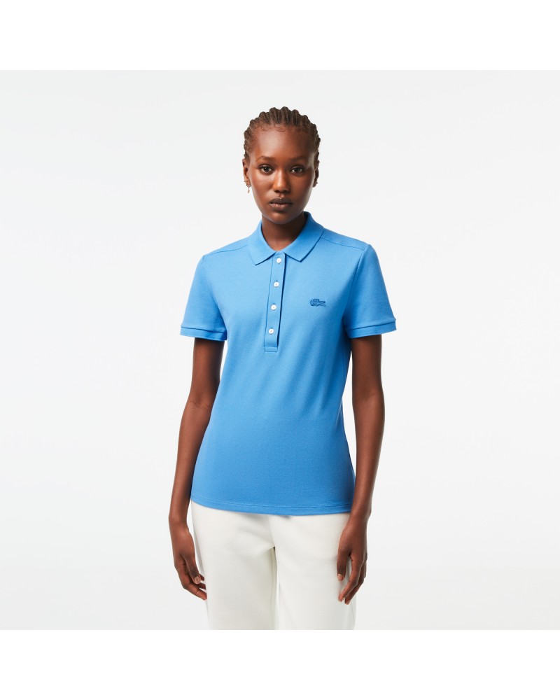 Polo Lacoste slim fit en piqué de coton stretch