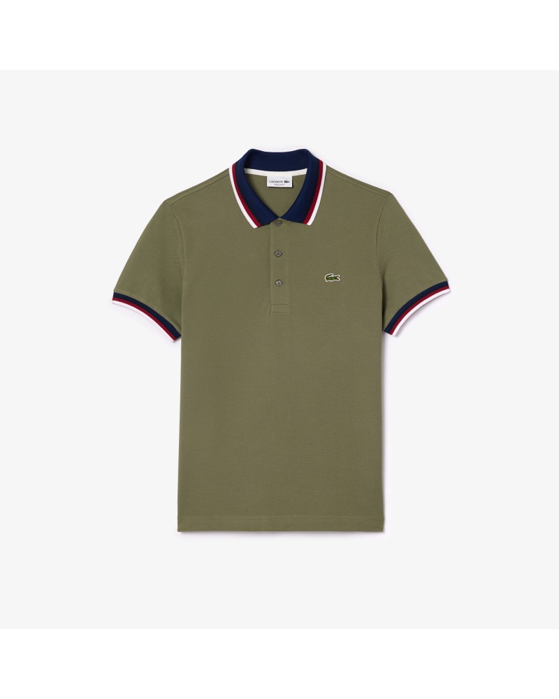 Polo regular fit col contrasté