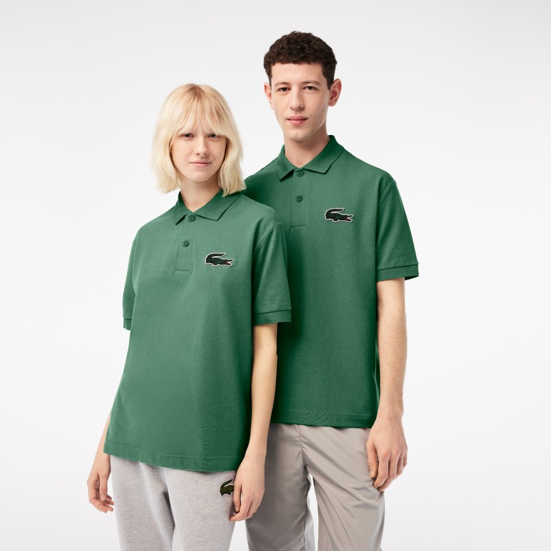 Polo unisexe Lacoste loose fit en piqué de coton