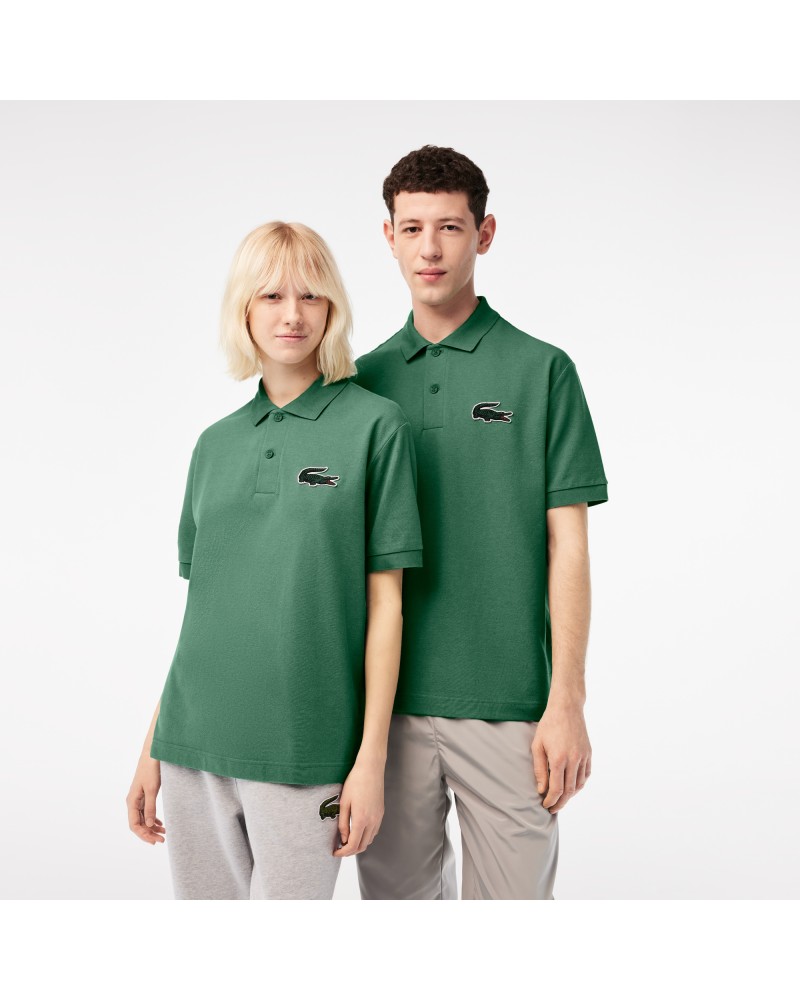 Polo unisexe Lacoste loose fit en piqué de coton