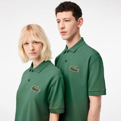 Polo unisexe Lacoste loose fit en piqué de coton