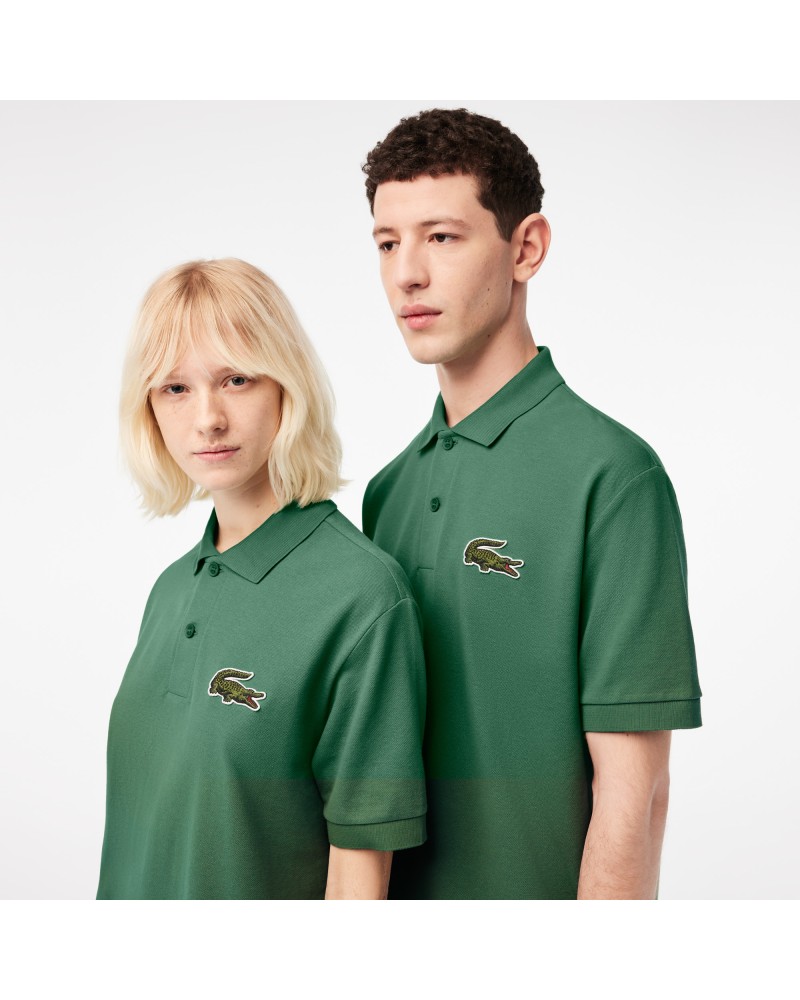 Polo unisexe Lacoste loose fit en piqué de coton