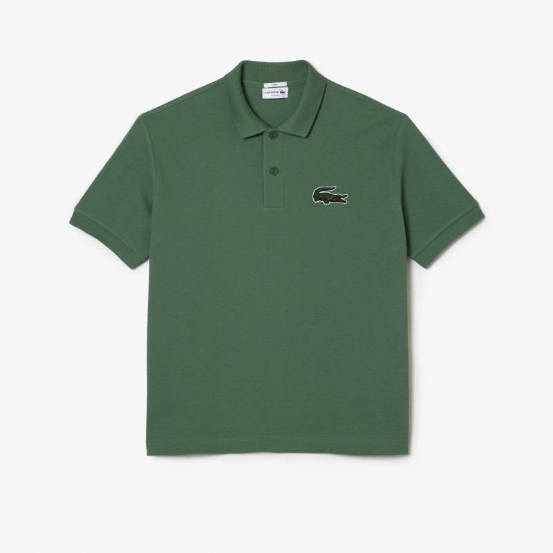 Polo unisexe Lacoste loose fit en piqué de coton