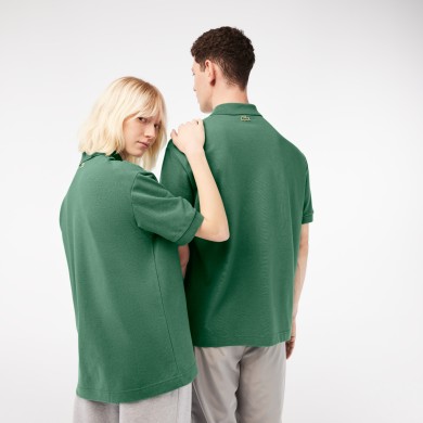 Polo unisexe Lacoste loose fit en piqué de coton