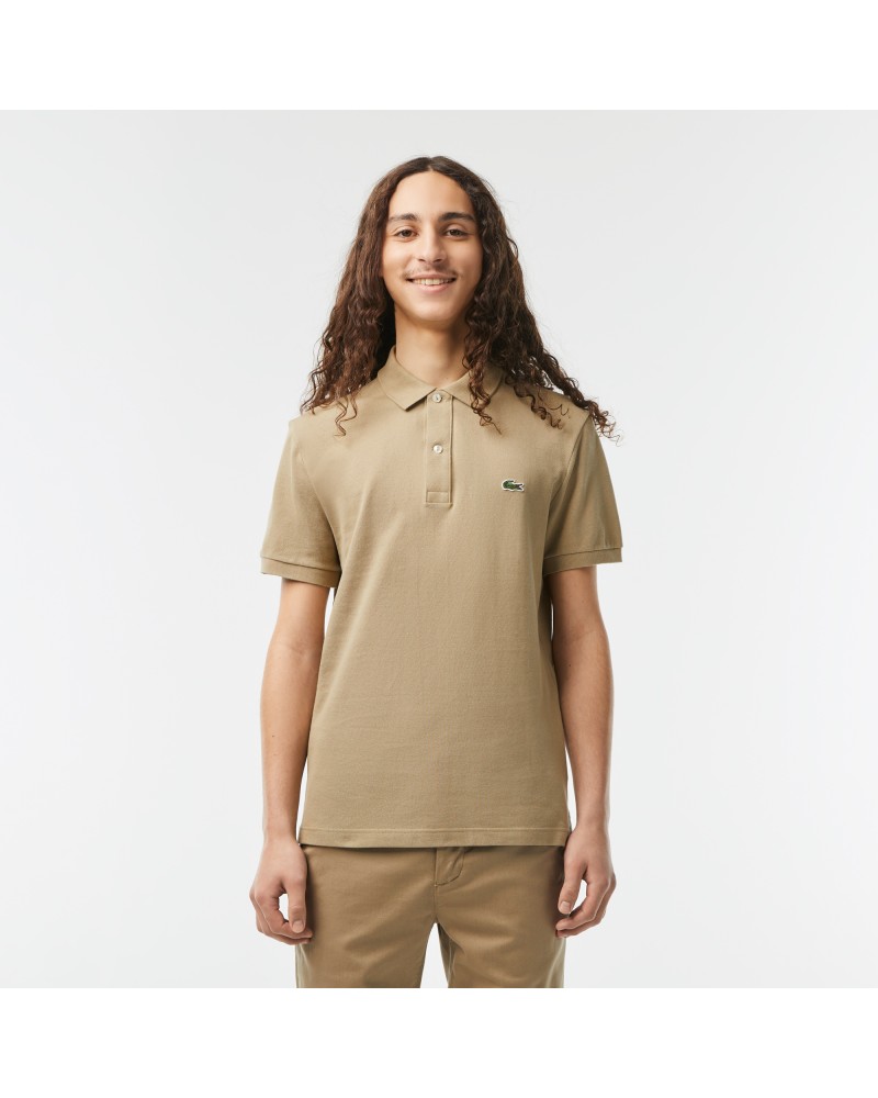 Polo Lacoste slim fit en petit piqué uni