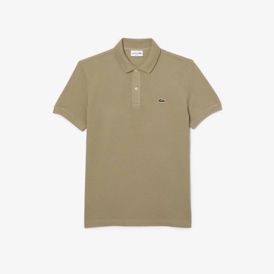 Polo Lacoste slim fit en petit piqué uni