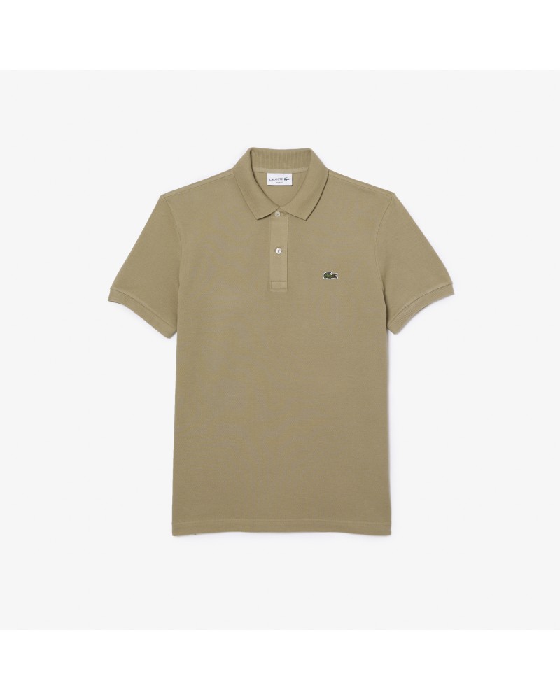 Polo Lacoste slim fit en petit piqué uni