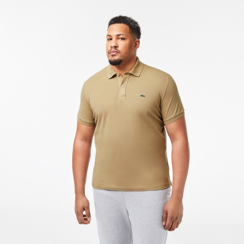 Polo Lacoste slim fit en petit piqué uni