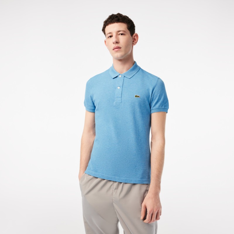 Polo Lacoste slim fit en petit piqué uni