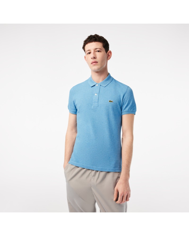 Polo Lacoste slim fit en petit piqué uni