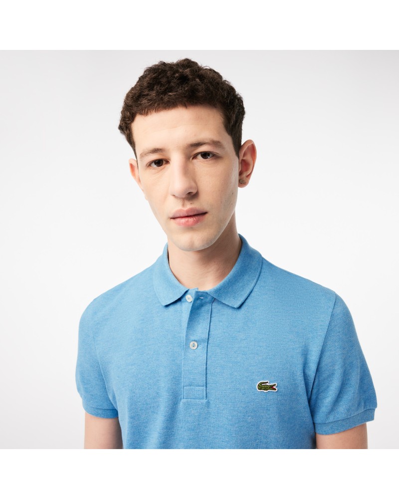 Polo Lacoste slim fit en petit piqué uni