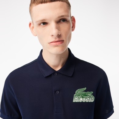 Polo homme Lacoste en petit piqué de coton